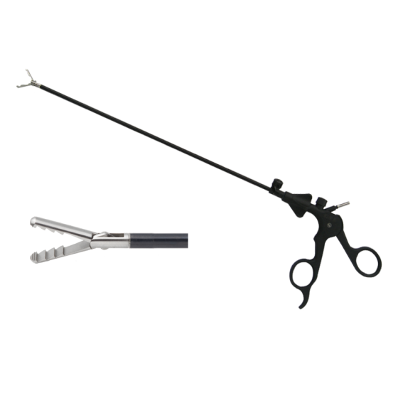 Laparoscopic surgical instrument gripper (inverted teeth) 5MMX330MM