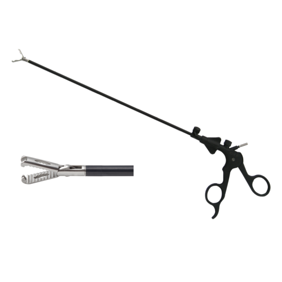 Laparoscopic surgical instrument gripper (mouse tooth) double action 5MMX330MM