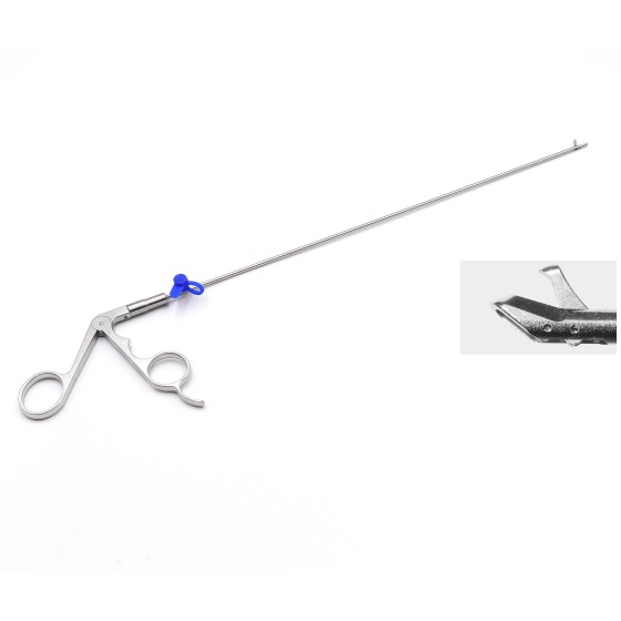 Spinal endoscope - Ligamentum flavum biting and cutting forceps - 2.5mm x 330mm -45°