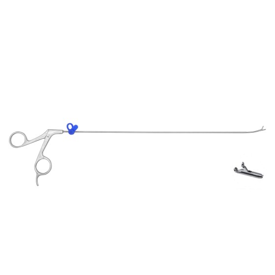 脊柱内窥镜-髓核钳蛇形弹簧钳圆杯- 2.5mm × 330mm -45°