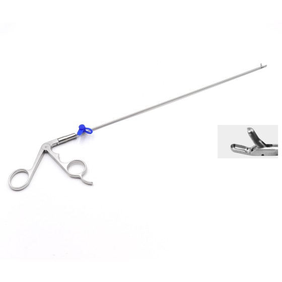 Spinal endoscope - nucleus pulposus forceps - 2.5mm x 330mm -15° long cup
